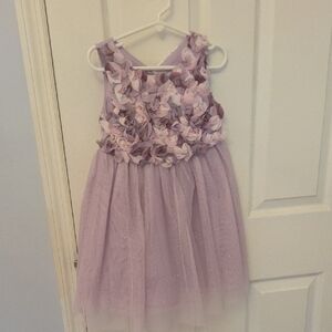 Lavender Floral Kids Dress